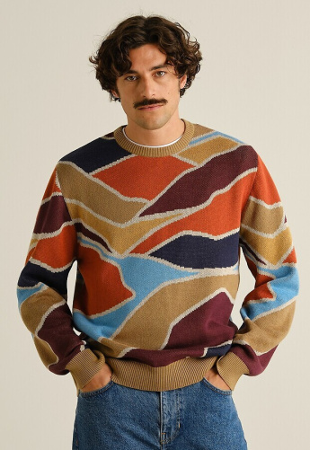 Feinstrickpullover "Mora Patch Valley"