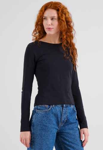 Longsleeve "Salmis" - schwarz
