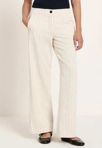 Lanius "Streifen-Marlenehose" - white/black