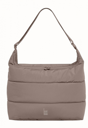 Got Bag "Puffer Square Bag Large Monochrome" - oyster