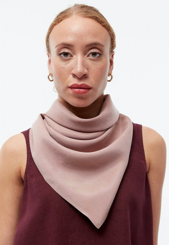 Givn Tencel Scarf "GBBrooklyn" - rosewood