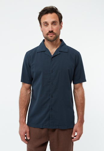 Givn Kurzarm-Hemd "GBBarik" - dunkelblau