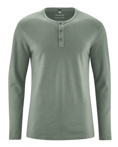Henley Longsleeve (hemp) - thyme