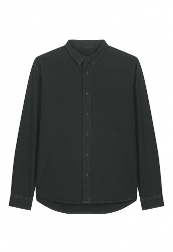 Hemd "Worker" - vintage g. dyed black rock