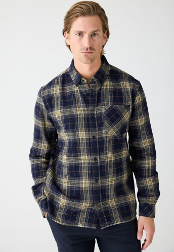 Kariertes Flanell-Hemd - blue check