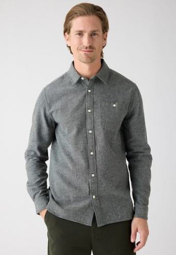 Fishbone Flannell-Hemd - forrest night