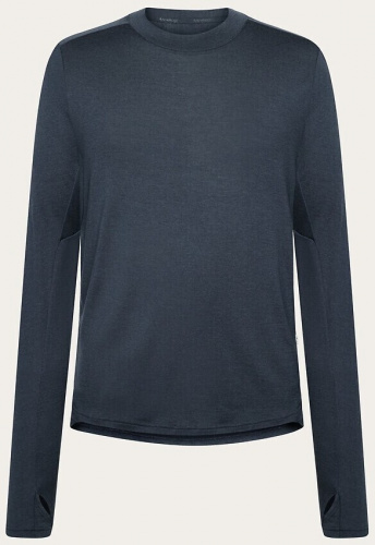 Herren Merino-Longsleeve - dunkelblau