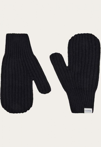 Lammwoll-Fäustlinge - schwarz