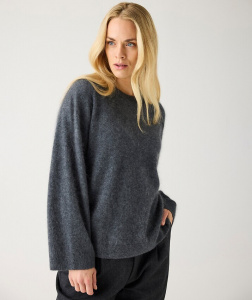 Kaschmir-Pullover - dunkelgrau