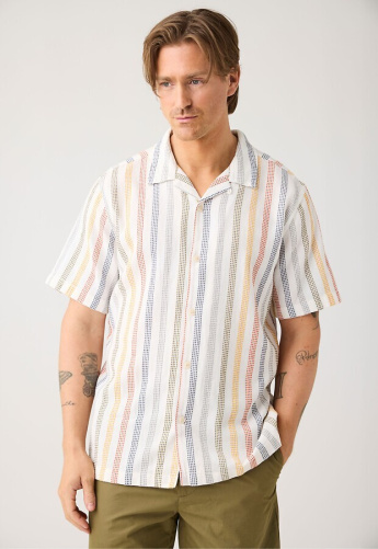 Gestreiftes Kurzarm-Hemd - multi color stripe