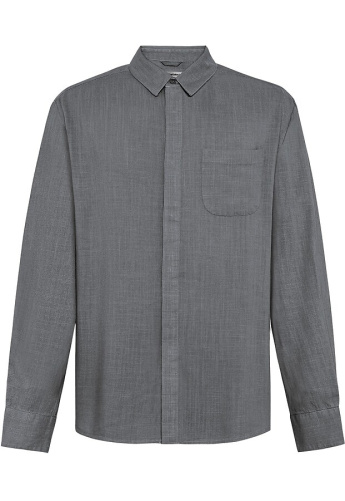 Leinen-Viskose-Hemd - vintage indigo