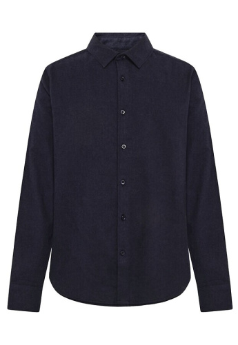 Flanell-Hemd - dunkelblau