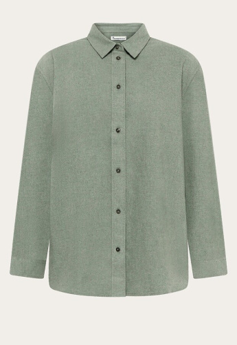 Flanell-Bluse - lily pad