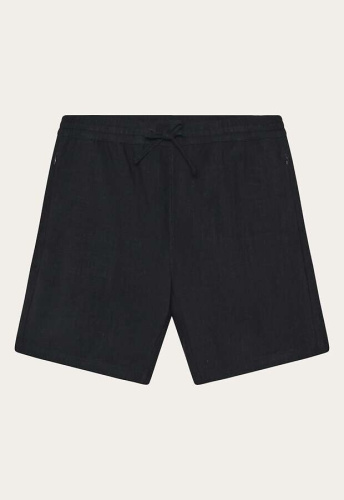 Leinen-Shorts - schwarz
