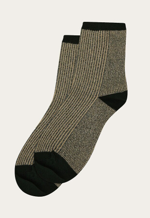 Colorblock Glitter Socks - trekking green