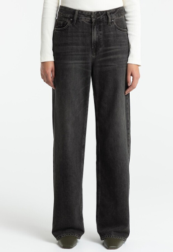 K.O.I. Jeans "Joan" - vilma brown black worn