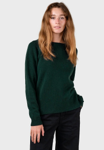 Merino Round Neck Knit "Nina" - moss green