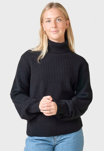 Merino-Strickpullover "Svale" - black