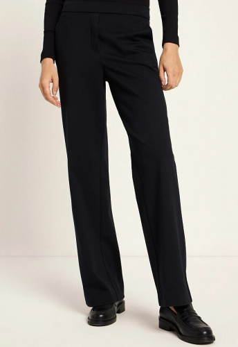 Lanius "Hose Mit Geradem Bein" (Wolle/Baumwolle) - schwarz