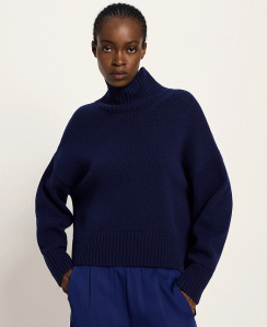 Lanius "Oversized Pullover" (Wolle) - purple blue melange