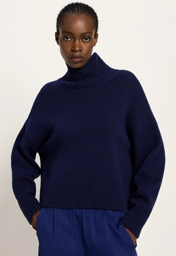 Lanius "Oversized Pullover" (Wolle) - purple blue melange