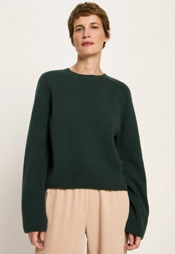 Lanius "Cropped Pullover" (Wolle) - forest melange