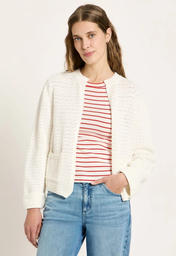 Lanius "Strickjacke Mit Struktur" - off white
