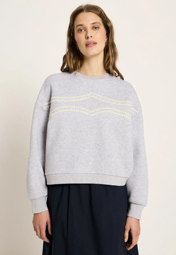 Lanius "Statementsweatshirt" - grey melange