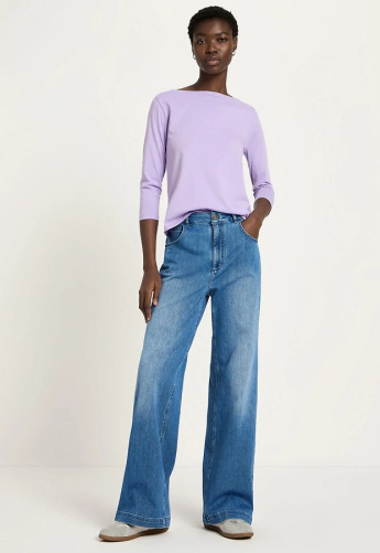 Lanius "Marlenejeans" - mid blue denim