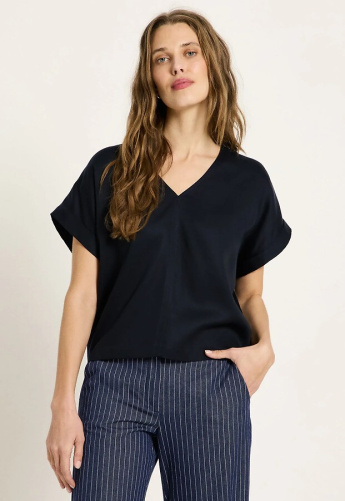 Lanius "Blusenshirt aus Tencel" - midnight