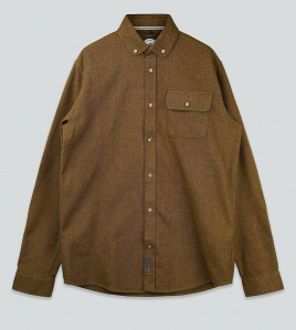 Moss Flannel Shirt - wood thrush