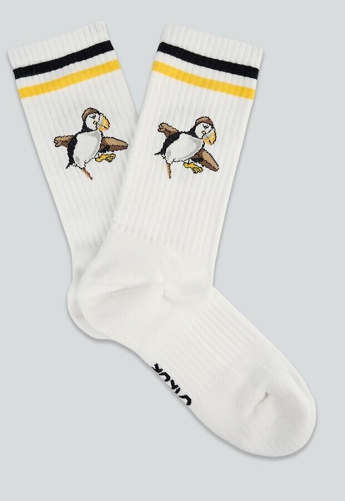 Sea Parrot Surf Socks - white