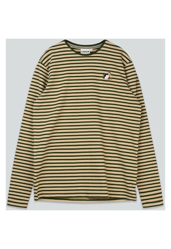 Longsleeve "Ahoy Mini Sea Parrot Surf" - white/riffle green