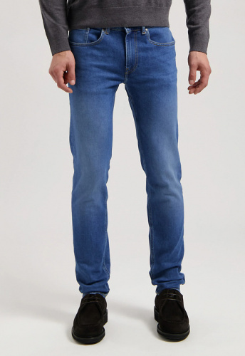 Mud Jeans "Dunn Low Tapered" - pure blue