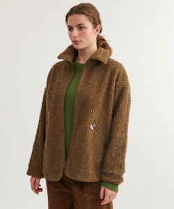 Fleece Jacket "Ida" - capers green