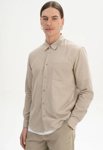 Hemd "Ishir" - birke melange