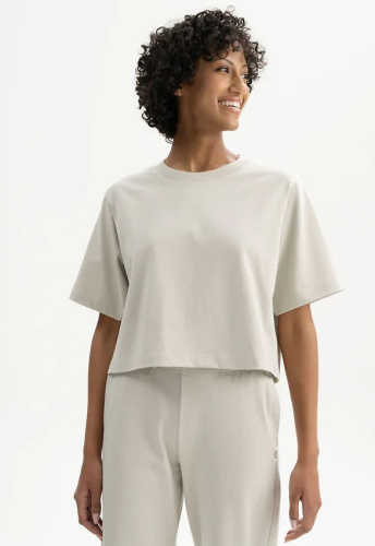 Cropped T-Shirt "Joshna" - birke