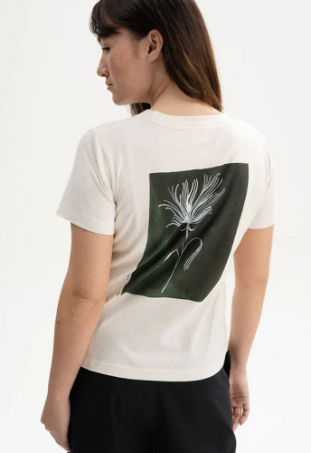 T-Shirt Artist Edition "Kaja" - cream/grün