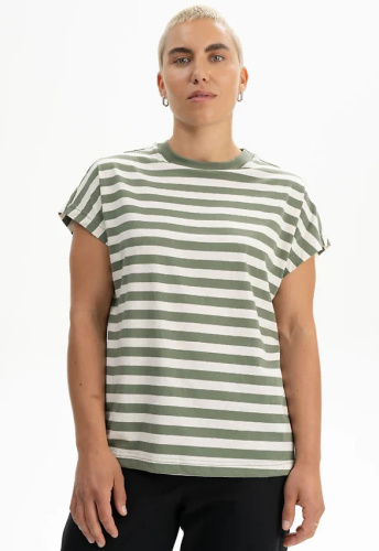 T-Shirt "Madhu Stripes" - thymian