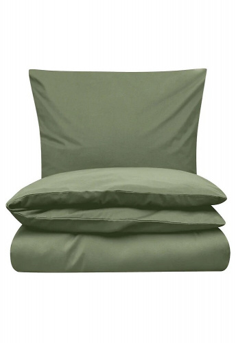 Percale Bedding Set "Majuli" 135x200cm - herbal green