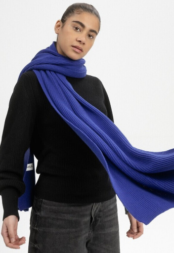 Rippstrick Schal "Nagna" - bold blue