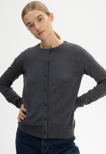 Knit Cardigan "Nameen" - anthracite melange