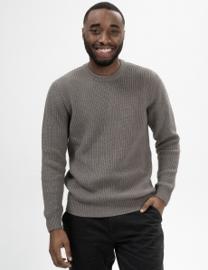 Round Neck Knit "Ravi" - bear melange