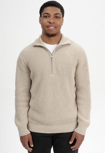 Rippstrick Troyer "Udai" - kiesel melange