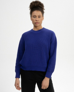 Rib Knit Sweater "Adah" - bold blue