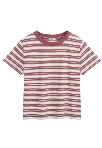 T-Shirt "Khira Stripes" - marmelade gestreift