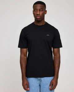 Chest Print T - black/mountain print