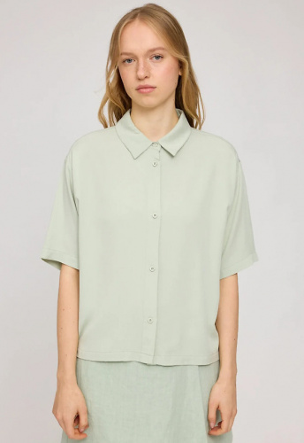 Short Sleeve Shirt - misty jade