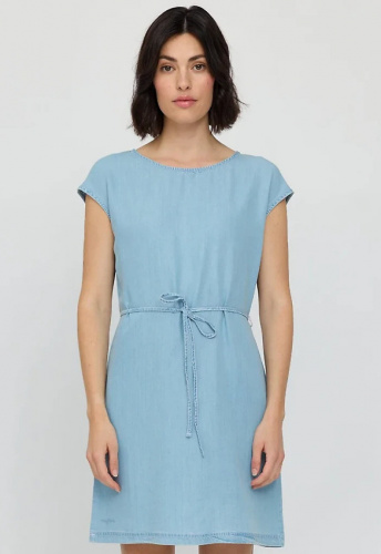 Sleeveless Denim Dress - light blue