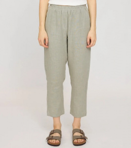 Damen Leinenhose - seagrass